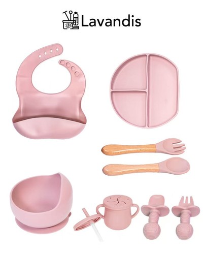 Silicone baby feeding set - silicone, 9pcs