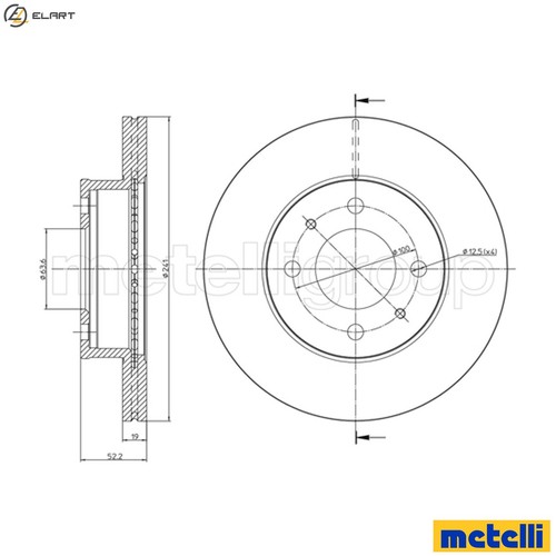 Brake disc 0955 for - disc,