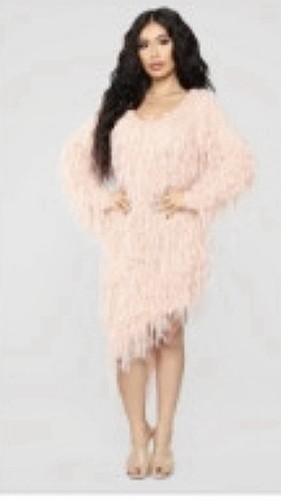 Serenity fringe sweater dress - fringe,