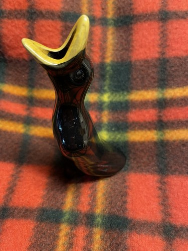 Vintage ceramic black bird - bird, pie