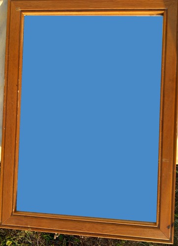 Lovely pine framed mirror - ,