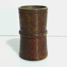 Antique Treen Dice Shaker /