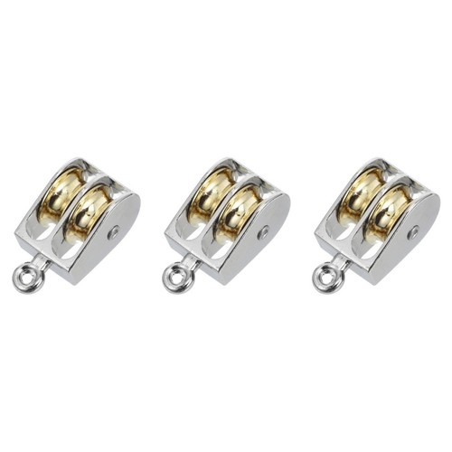 3pcs zinc alloy - small, pulley