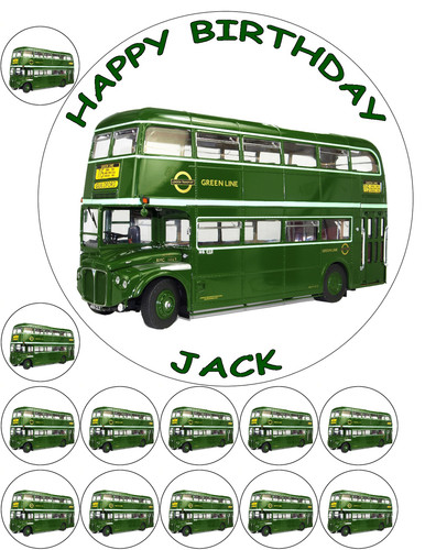 Green line bus 12 - green,