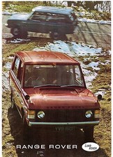 Range Rover 3.5 V8 3-dr 1970-72 UK Market Sales Brochure