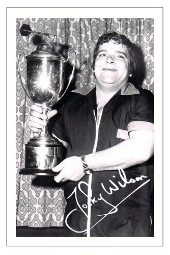 Jocky wilson signed autograph - jocky,