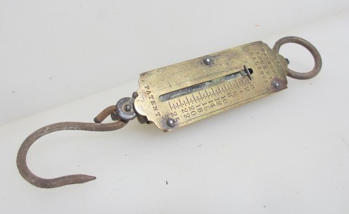 Victorian brass scale - brass,