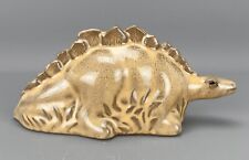 VINTAGE Studio Pottery STEGOSAURUS DINOSAUR Figurine Ornament - 22cm x 9cm x 9cm