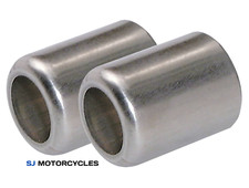 2x CHROME FERRULE 1/4" PETROL