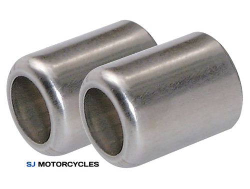 Chrome ferrule petrol - chrome, 1/4"