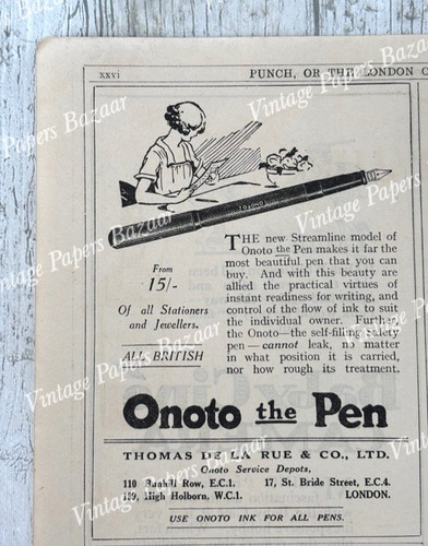Onoto pen steamline model - pen, girl