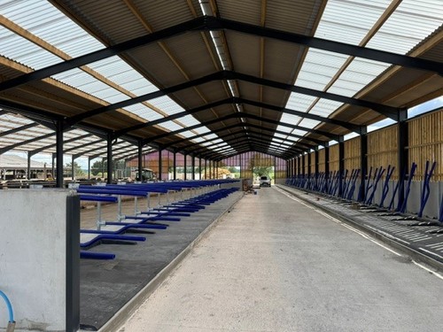 Steel portal frame - frame, building