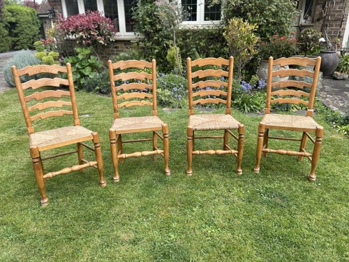 Four solid beech - four, back