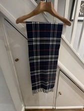 Burberry Navy Blue Plaid