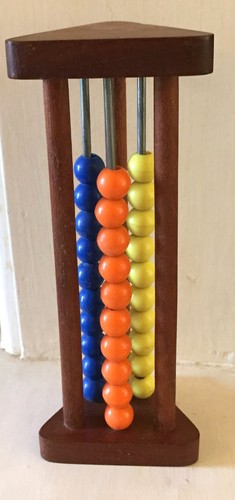 Vintage wooden abacus unusual - abacus,