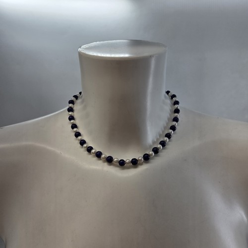 Lapis lazuli pearl beaded - lazuli,