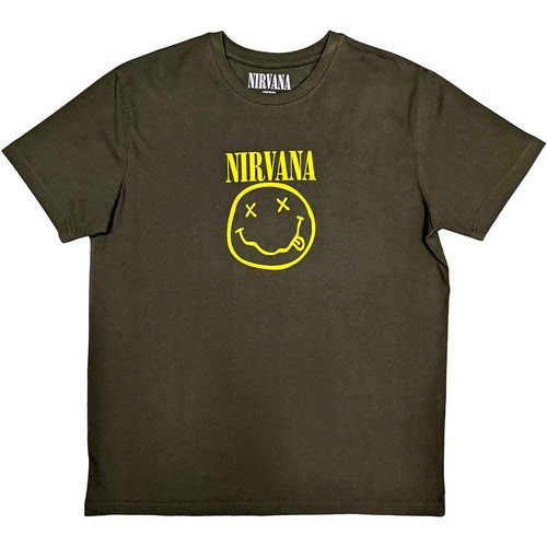 Nirvana shirt yellow smile - nirvana,