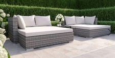 Rattan couch and daybed, nearly new. Artelia Safira model RRP £899