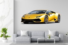 Racing Super Car Lamborghini 3D Any Room Wall Art Sticker Decal RS04