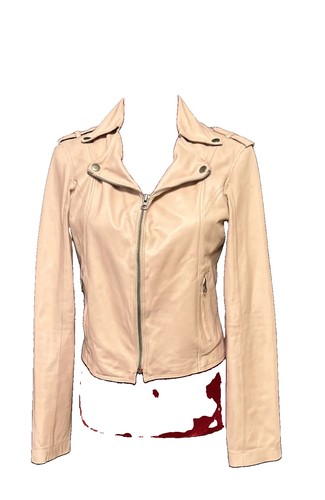 Pink blush genuine - blush, leather