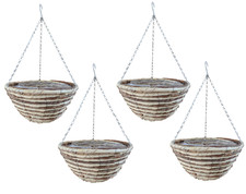 4 x Large 16" Hanging Baskets