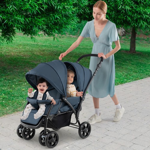 Foldable twin seat stroller - seat,