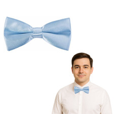 Boys Satin Bow Tie Kids Clip On Smart Suit Page Boy Wedding - Choose Colour