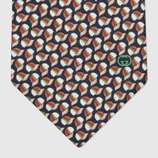 Gucci Mens Tie Silk Navy