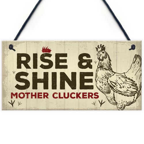 Novelty chicken rooster sign - novelty,