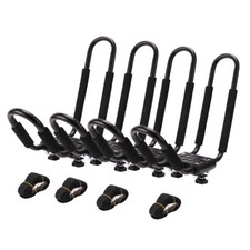 4x Roof Carrier Rack of J-Style for Canoe SUP Kayaks Ski Surfboard Rooftop Mount