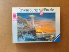 Ravensburger Lighthouse In The Dusk 1000 Piece Puzzle Michael Matherly Complete