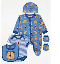 Lily & Jack Baby Boys Lion 5 Piece Gift Set Newborn Gift 0-3 months