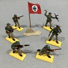 Britains Compatible Deetail 6x WW2 German Afrika Korps Troops (DSG) METAL BASES