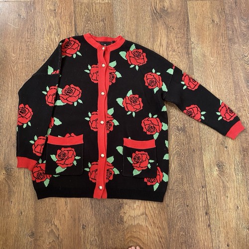 Lazy oaf black knit - black, rose