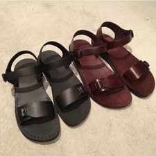 Brown Leather Men Gladiator