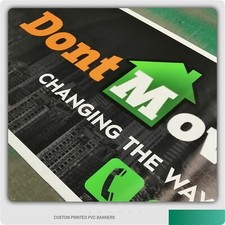 CUSTOM PRINTED PVC BANNERS Outdoor Vinyl Sign for Business Parties Birthdays