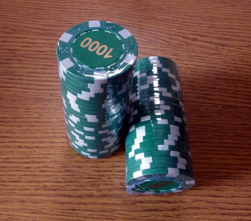 Poker chip roll 000 value - poker, 1,000