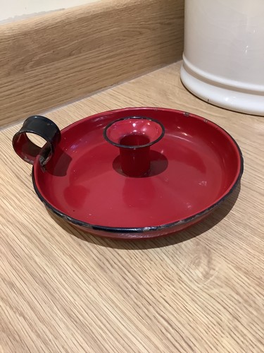 Large vintage rustic deep red - large,
