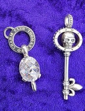 Thomas Sabo Faceted Clear Pendant Charm Carrier And Anchor Charm. Rare Retired.