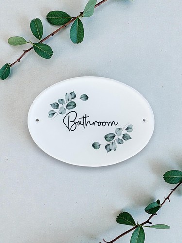 Bathroom door sign - toilet,