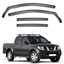 ISPEED Wind Deflectors for Nissan Navara D40 Double Cab 2005-2014 4pc Set Visors