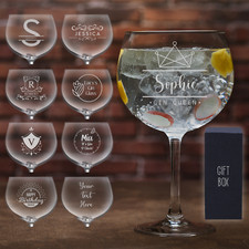 Personalised Gin Glass Laser