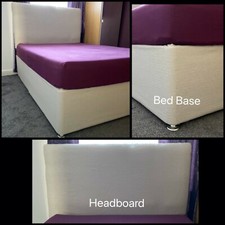 Luxury Herringbone Tweed Elasticated Divan BedBase Cover Wrap OR Headboard Cover