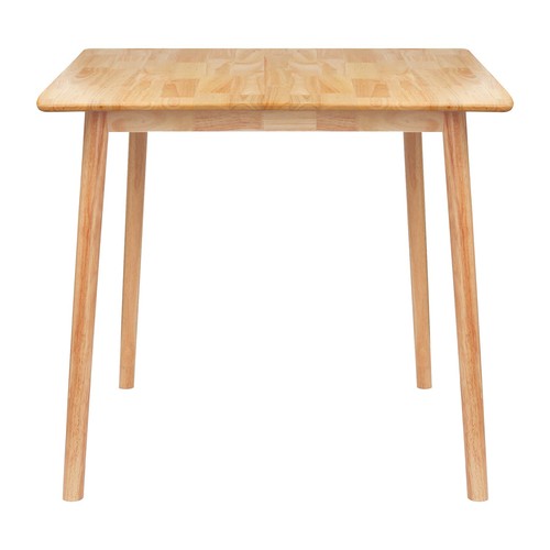Square wooden dining table - wooden,