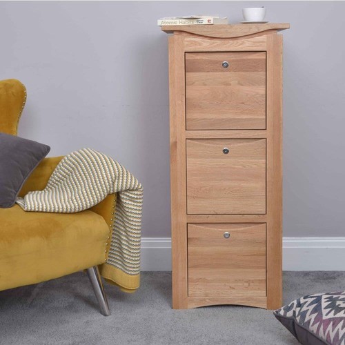 Solid oak lockable drawer - oak,