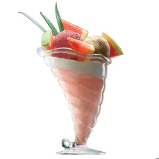 Vintage Bormioli Rocco Fortuna ​- Ice Cream Sundae Glass - x4 - 300ml - 7" - VGC