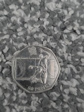 Rare Olympic 50p Coin Handball 2011 Queen Elizabeth II