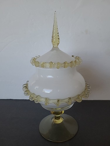 Empoli white opaline circus - opaline,