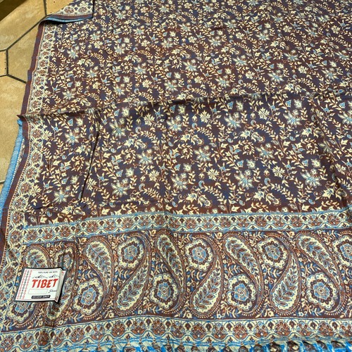 Reversible tibetan wrap shawl - wrap,