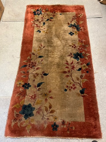 Used chinese antique rug - used,